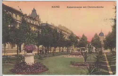 (15545) AK Mainz, Kaiserstr., Christuskirche 1910