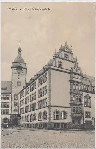 (111571) AK Mainz, Höhere Mädchenschule 1910