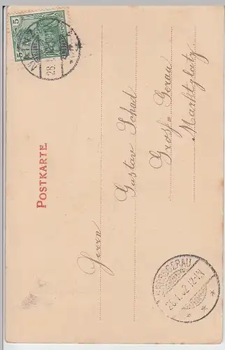 (111155) AK Mainz, Liebfrauenplatz, Hauptwache, Dom, Markttreiben 1902