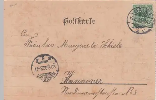 (111127) AK Mainz, Rheinpanorama 1900