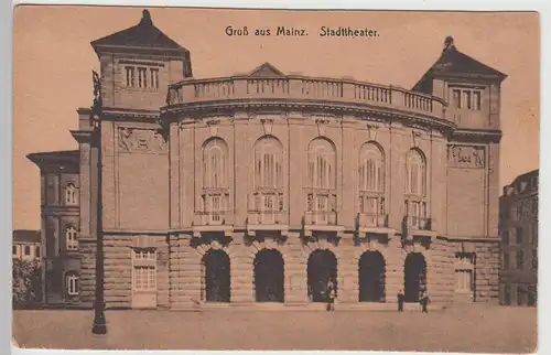 (111125) AK Mainz, Stadttheater um 1919