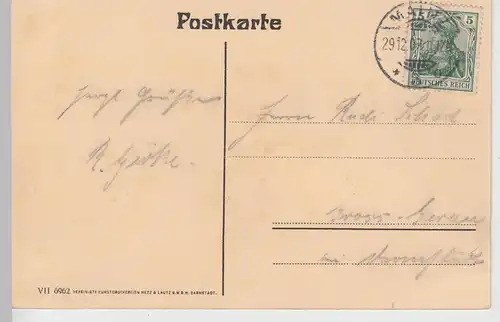 (111124) AK Mainz, Schloss 1907