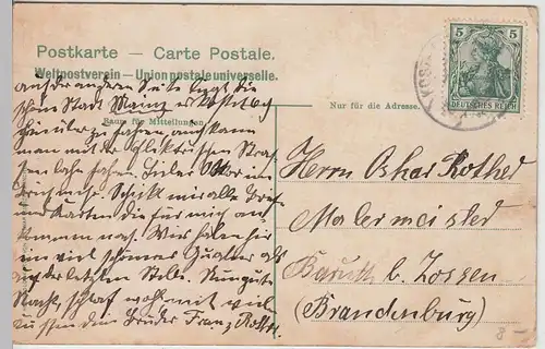 (111118) AK Mainz, Rheinpanorama, Frau m. Weinglas um 1910