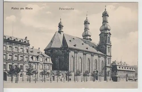 (111103) AK Mainz, Peterskirche 1909