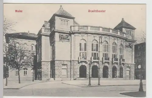 (111101) AK Mainz, Stadttheater 1910