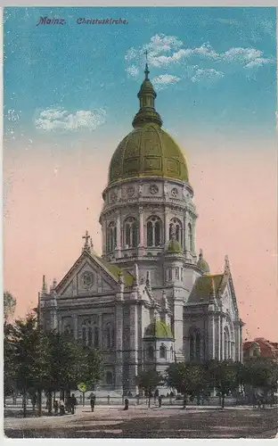(106131) AK Mainz, Christuskirche, Feldpost 1916