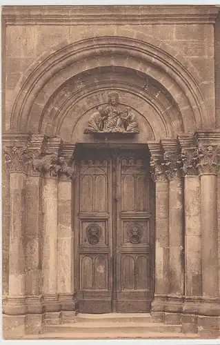 (106130) AK Mainz, Dom, romanisches Portal Liebfrauenplatz, um 1907