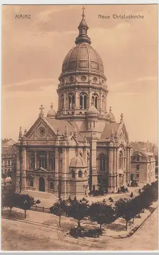 (104995) AK Mainz, Neue Christuskirche, 1907