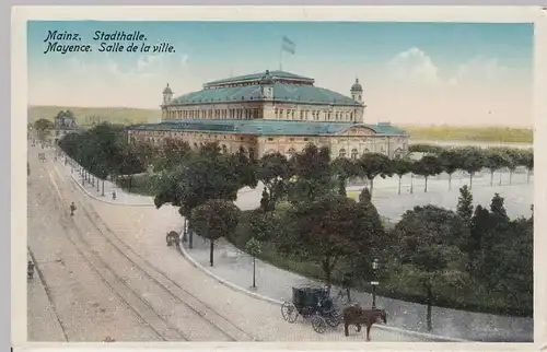 (104056) AK Mainz, Stadthalle, aus Leporello um 1920