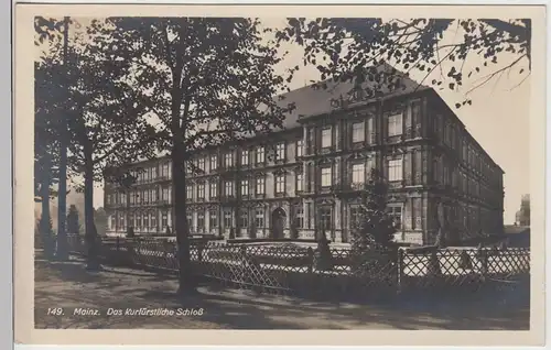 (101772) Foto AK Mainz, das kurfürstliche Schloss, vor 1945