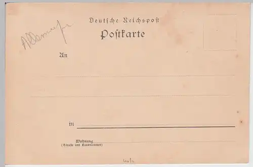 (101771) AK Gruss aus Mainz, Mehrbildkarte 1905