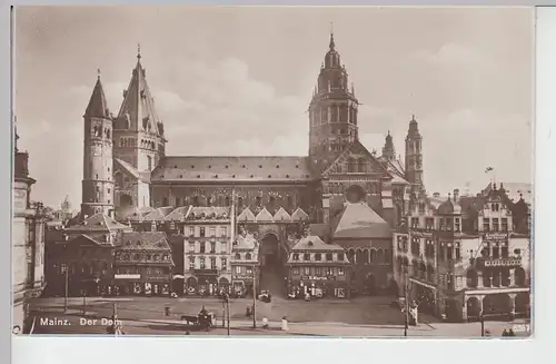 (101768) Foto AK Mainz, Dom, vor 1945