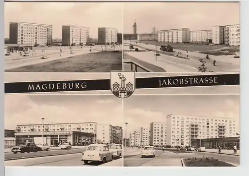 (86702) Foto AK Magdeburg, Mehrbildkarte Jakobstraße 1966