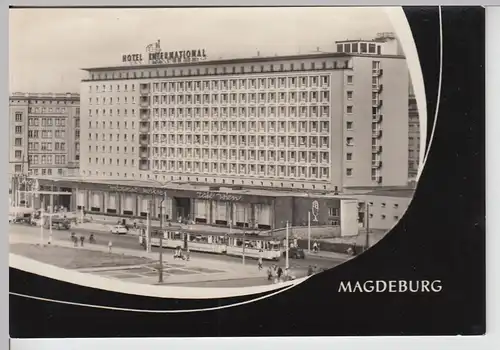 (86695) Foto AK Magdeburg, Hotel International 1966