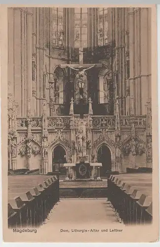 (80459) AK Magdeburg, Dom, Altar, Lettner, vor 1945
