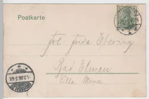 (76203) AK Magdeburg, Domplatz, gelaufen 1906