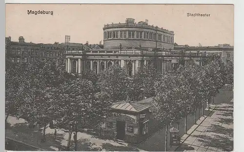 (70627) AK Magdeburg, Stadttheater, vor 1945