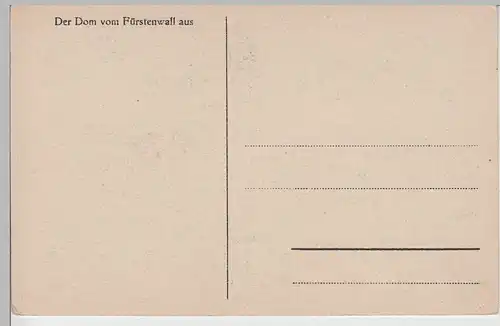 (70616) AK Magdeburg, Dom vom Fürstenwall aus, vor 1945