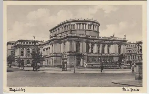 (30350) AK Magdeburg, Stadttheater, Feldpost 1942