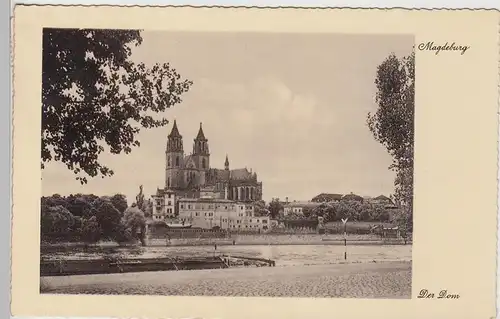 (107686) AK Magdeburg, Blick zum Dom, 1933