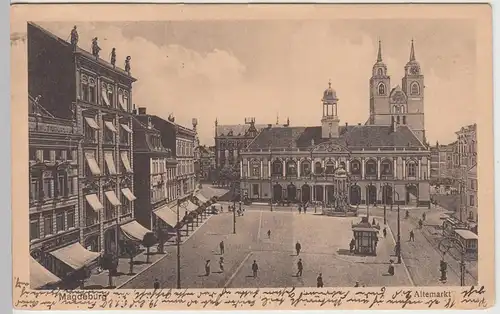 (106504) AK Magdeburg, Altemarkt, 1919