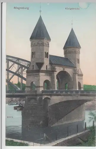 (103754) AK Magdeburg, Königsbrücke, um 1907