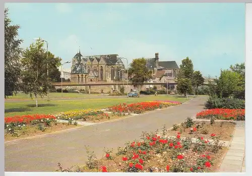 (102122) AK Magdeburg, An der Promenade der Völkerfreundschaft 1984