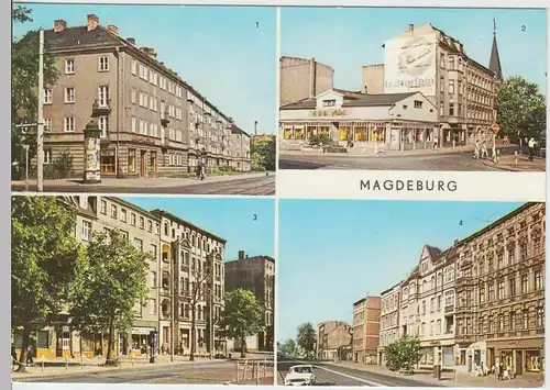 (102111) AK Magdeburg, Mehrbildkarte 1976