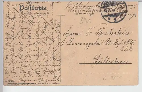 (101176) AK Magdeburg, Luisengarten, Soldatenkarte 1906