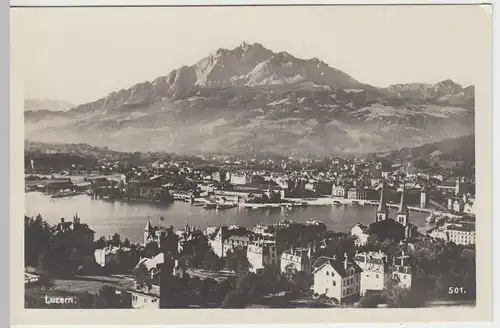 (51041) Foto AK Luzern, Totale, vor 1945