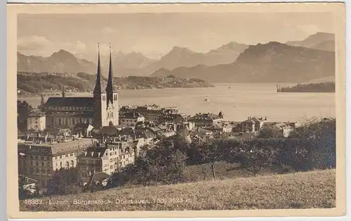 (32883) Foto AK Luzern, Bürgenstock, Obertauen, Tödi, vor 1945
