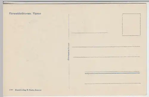 (35480) Foto AK Vitznau, Vierwaldstättersee, vor 1945