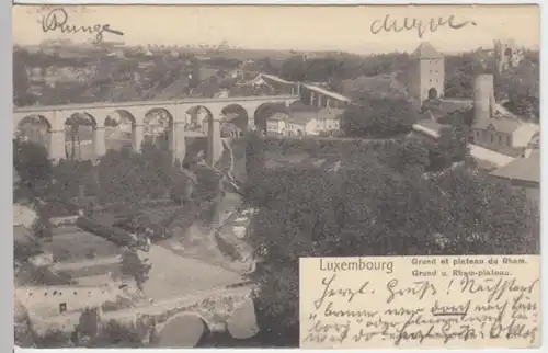 (3349) AK Grund, Luxemburg, Rham-Plateau 1903