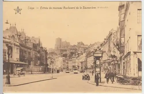 (15773) AK Lüttich, Liege, Boulevard de la Sauveniere, vor 1945
