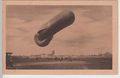 (90685) AK Militär Fesselballon Parseval-Sigsfield, Feldpost 1918