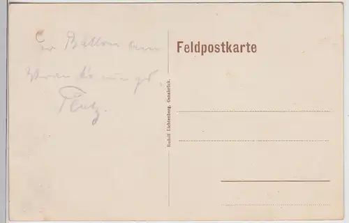(115617) AK Gruss aus dem Felde, Fesselballon im Wald 1914-18