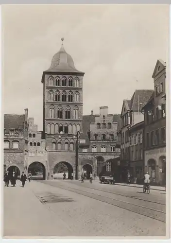 (9923) Foto AK Lübeck, Burgtor 1937