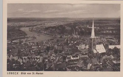 (94608) AK Lübeck, Blick von St. Marien, vor 1945