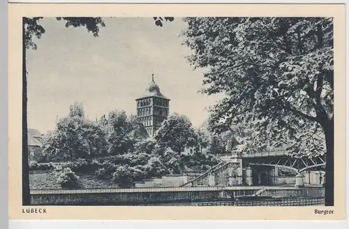 (93531) AK Lübeck, Burgtor vor 1945