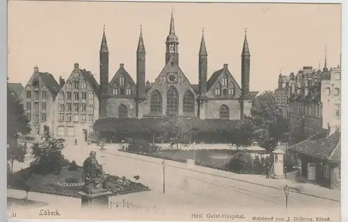 (78417) AK Lübeck, Heilig Geist-Hispital, vor 1920