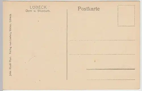 (44206) AK Lübeck, Dom und Museum, vor 1945