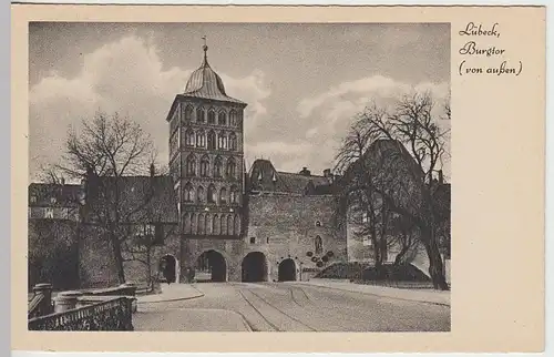 (41096) AK Lübeck, Burgtor 1910/20er