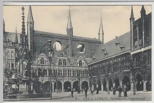 (39348) AK Lübeck, Rathaus um 1905