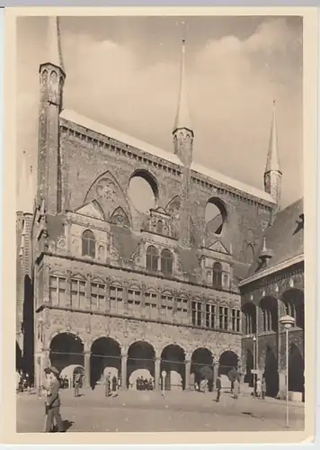 (22196) Foto AK Lübeck, Rathaus 1933-45