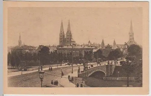 (15012) AK Lübeck, Puppenbrücke, vor 1945