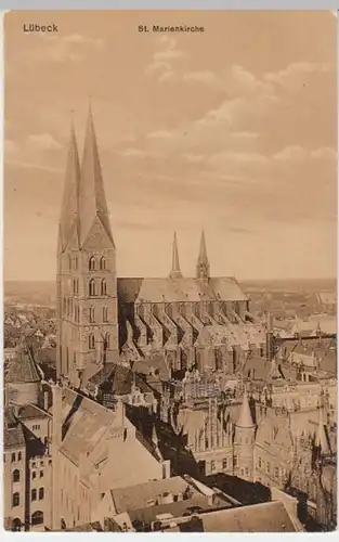 (12305) AK Lübeck, St. Marienkirche, vor 1945
