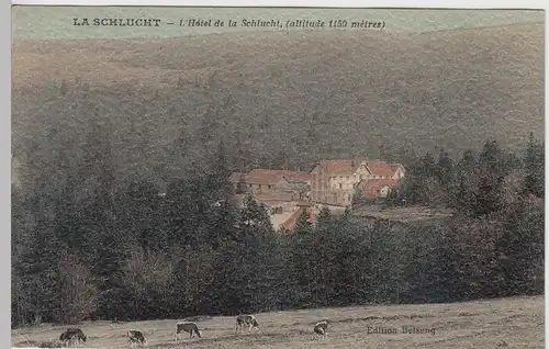 (91571) AK Col de la Schlucht, L'Hotel de la Schlucht, 1914