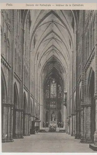 (76988) AK Metz, Inneres der Kathedrale, 1913