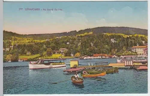 (6634) AK Gerardmer, Gerdsee, Lothringen, See, Boote, um 1940