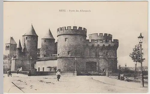 (40552) AK Metz, Porte des Allemands 1910er